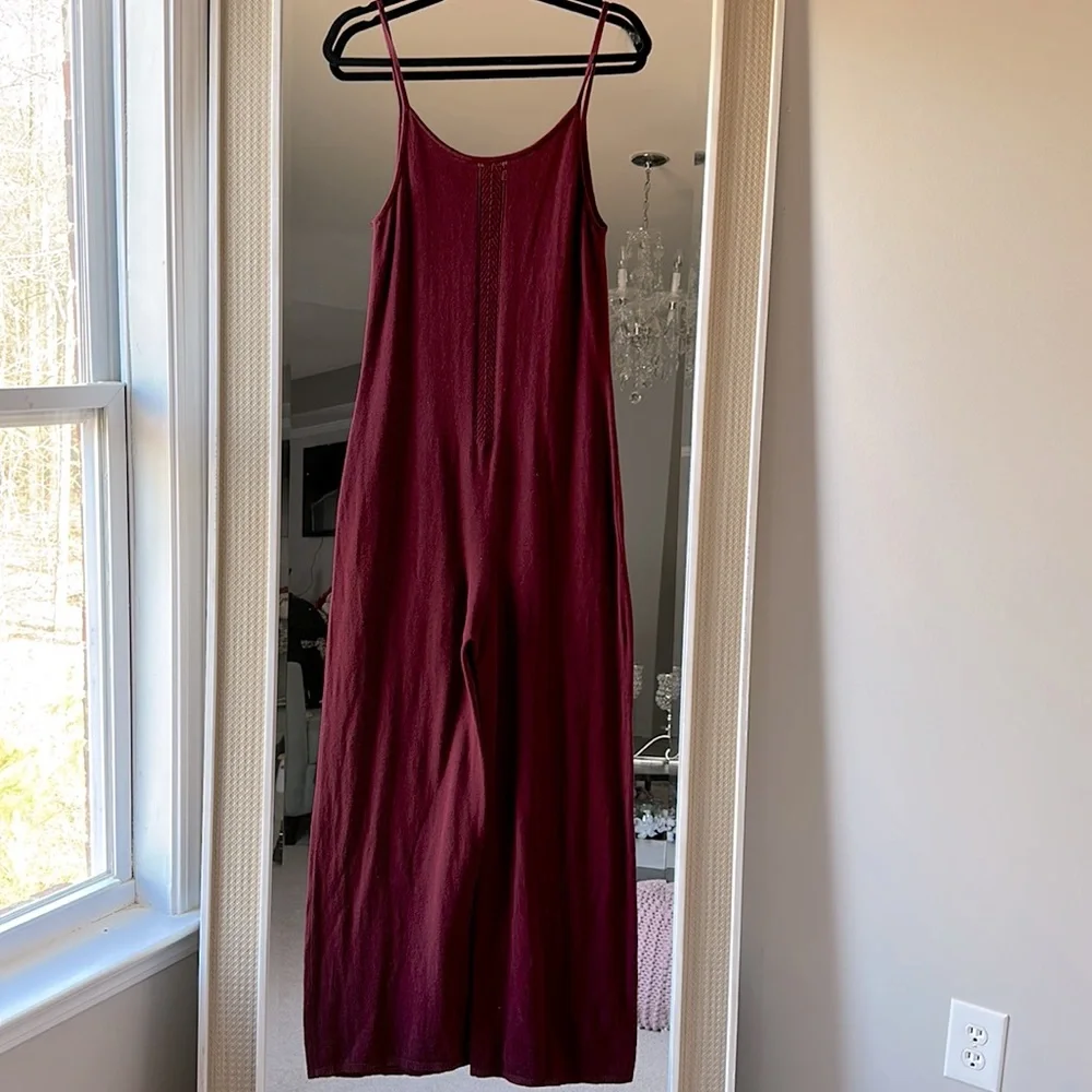 Anthropologie wide leg jumpsuit